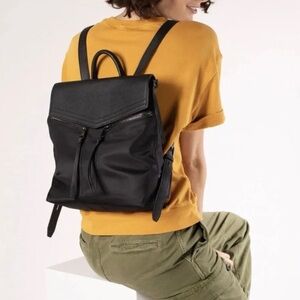 Botkier New York Trigger Mini Nylon Backpack - Black Purse Travel Bag Designer